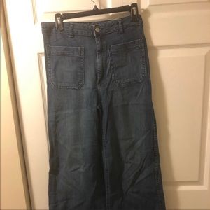 High waisted flared bottoms